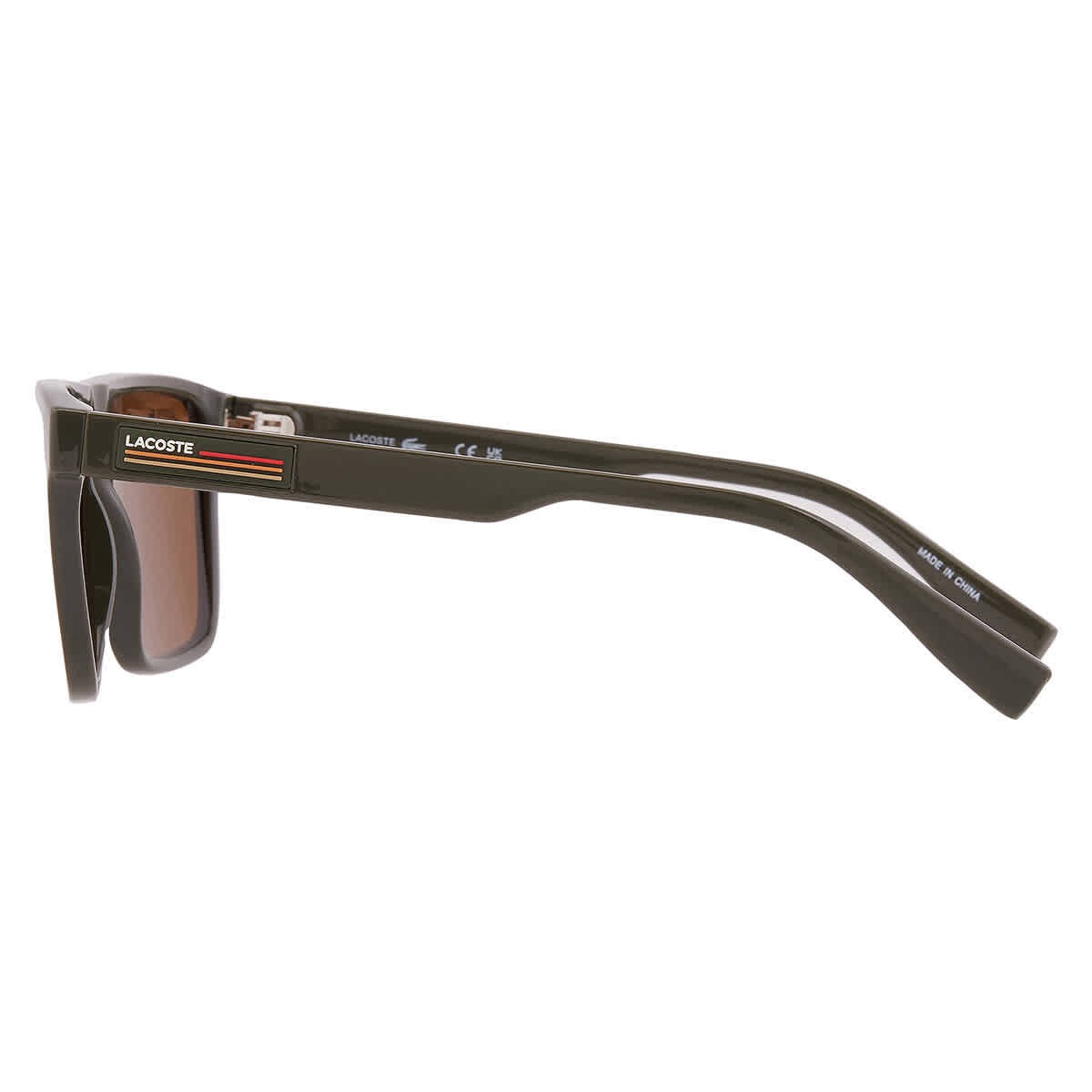 Lacoste Brown Square Men’s Sunglasses L6027S 275 57 L6027S 275 57