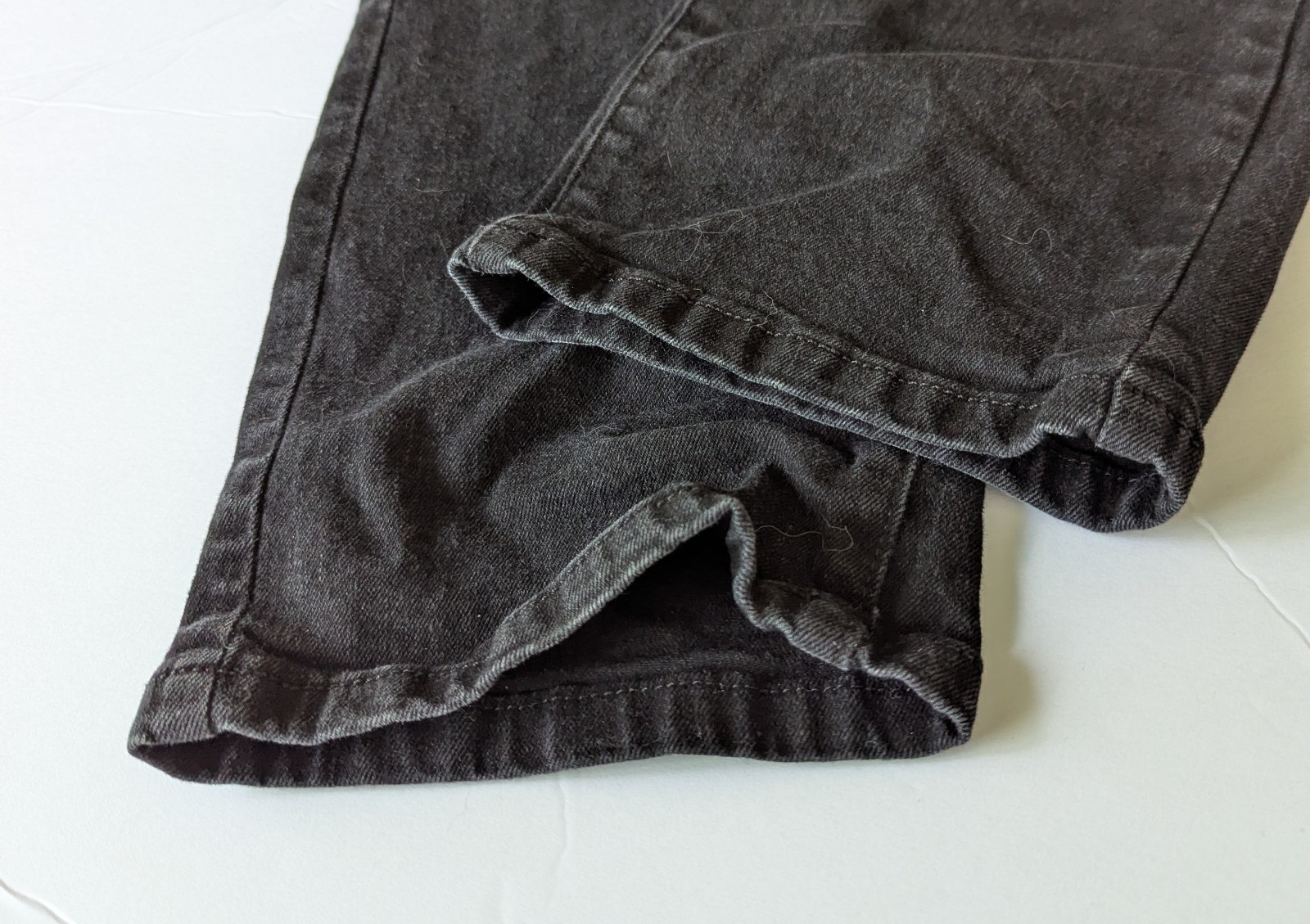 Sonoma Flexwear boys/unisex Straight Jeans Size 16 Black Solid Stretch Zipper