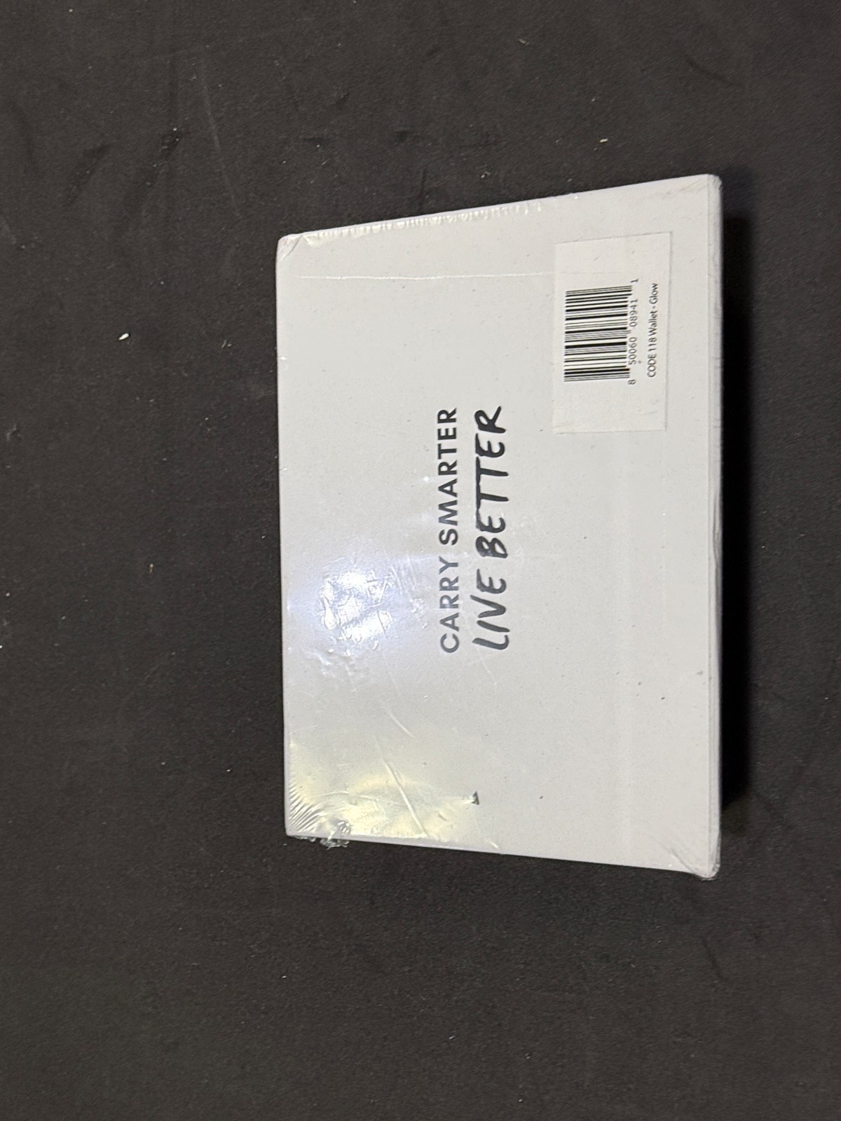 Code 118 Magsafe Wallet RFID Block Aluminum White Glow In The Dark Pop Up Wallet