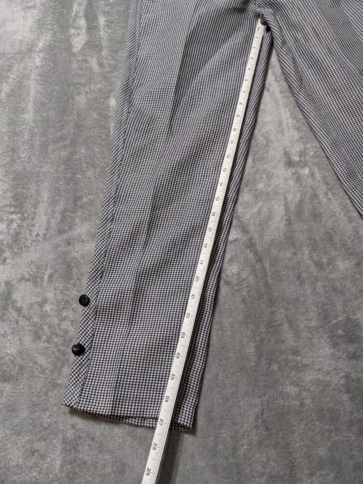 LEDAER Women Casual Office Pants SIZE 0 (W 26, L 27.5 in)Houndstooth Multicolor