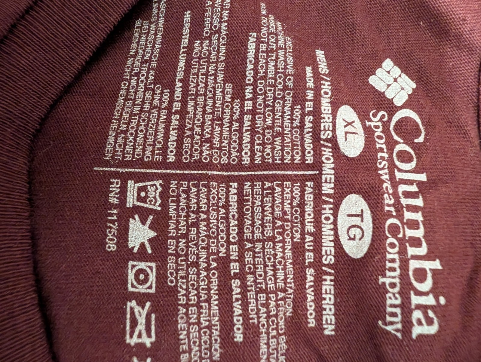 Two Columbia Long Sleeve Tshirts Mens XL Cotton New With Tags