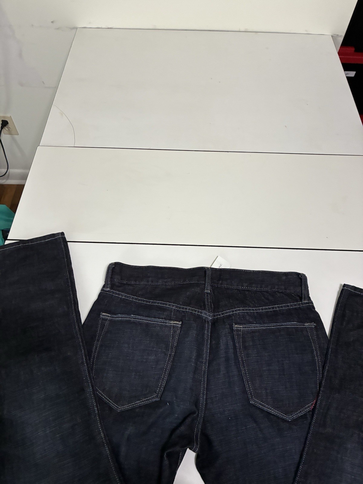 Banana Republic Jeans 33×30 Dark Wash Indigo Slim Fit Stretch Whiskered Casual