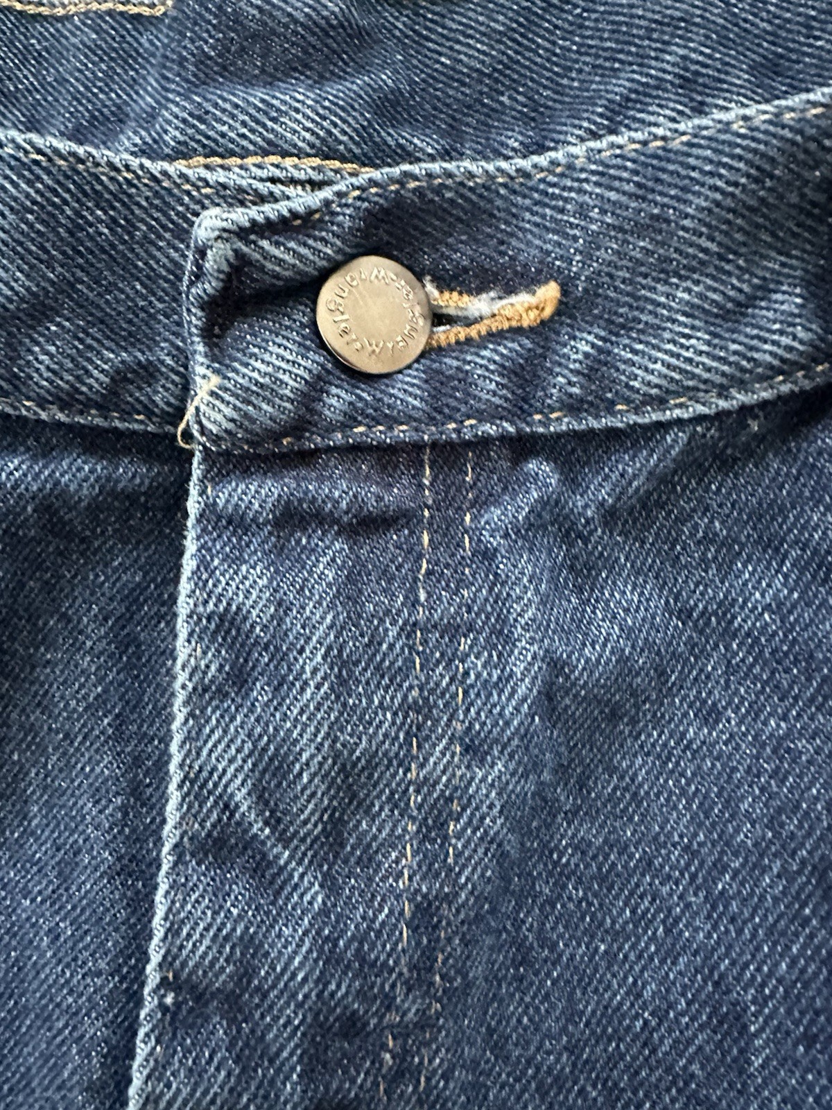 WRANGLER FIVE STAR PREMIUM DENIM RELAXED FIT JEANS 38×34 DARK WASH