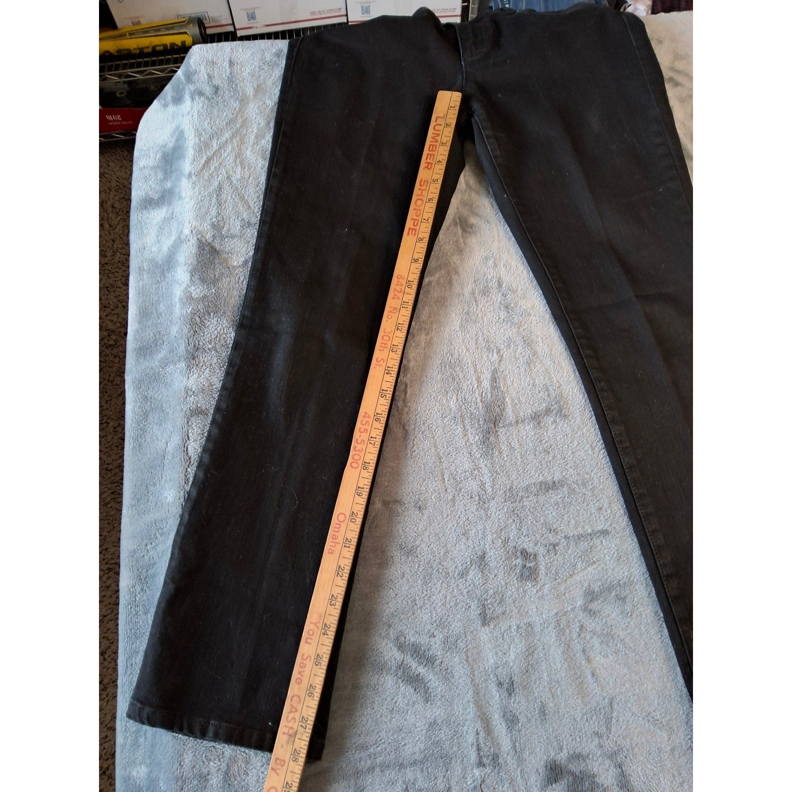 Lauren Ralph Lauren Petite Black Classic Straight Leg Jeans Size 4P Denim Pants