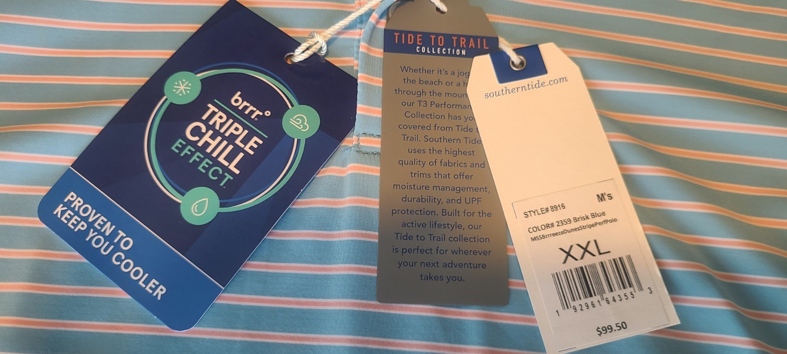 Southern Tide Men’s 2XL brrr-eeze Performance Polo NWT older model