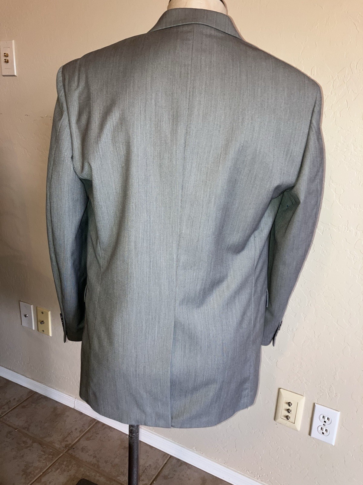 Chaps Men’s Blazer 44R Greenish Brown Excellent Condition