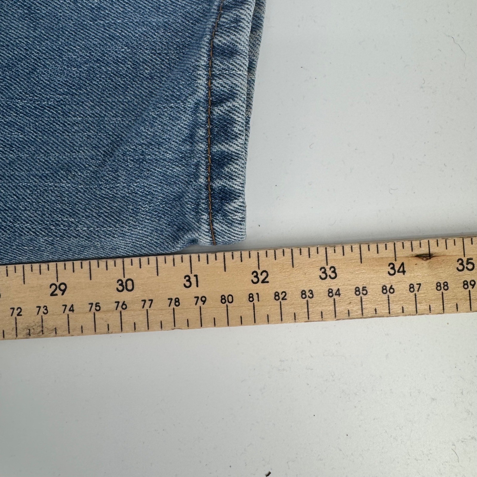 Levi Strauss 505 Regular Fit Jeans Mens W34 L32 Blue Denim Classic