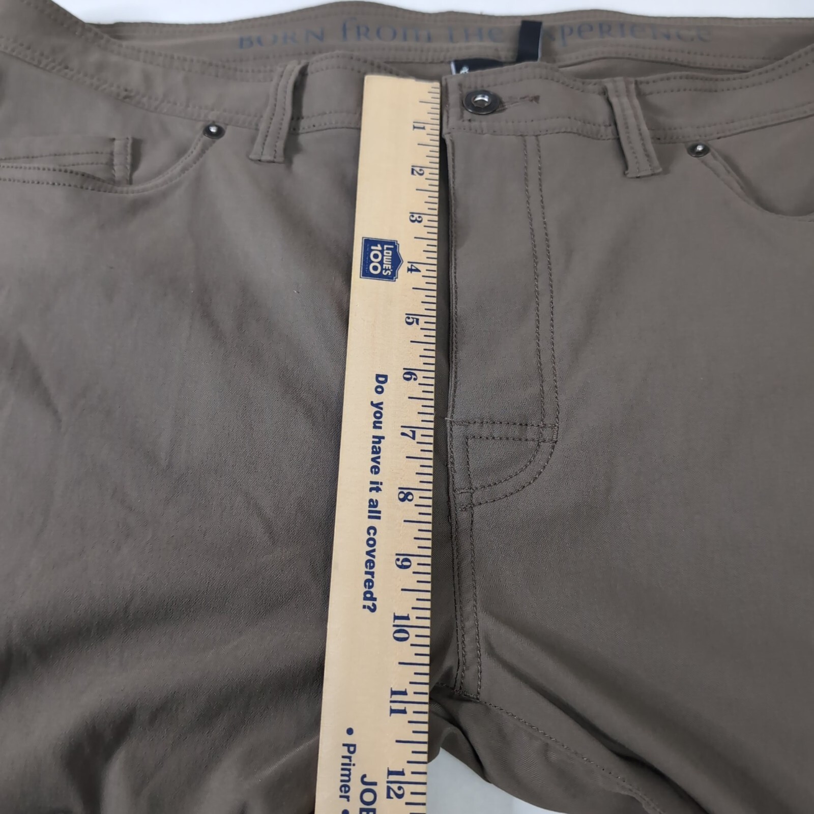 Prana Mens Sz 38 Slim Fit Stretch Nylon Polyester Cargo Pants Green