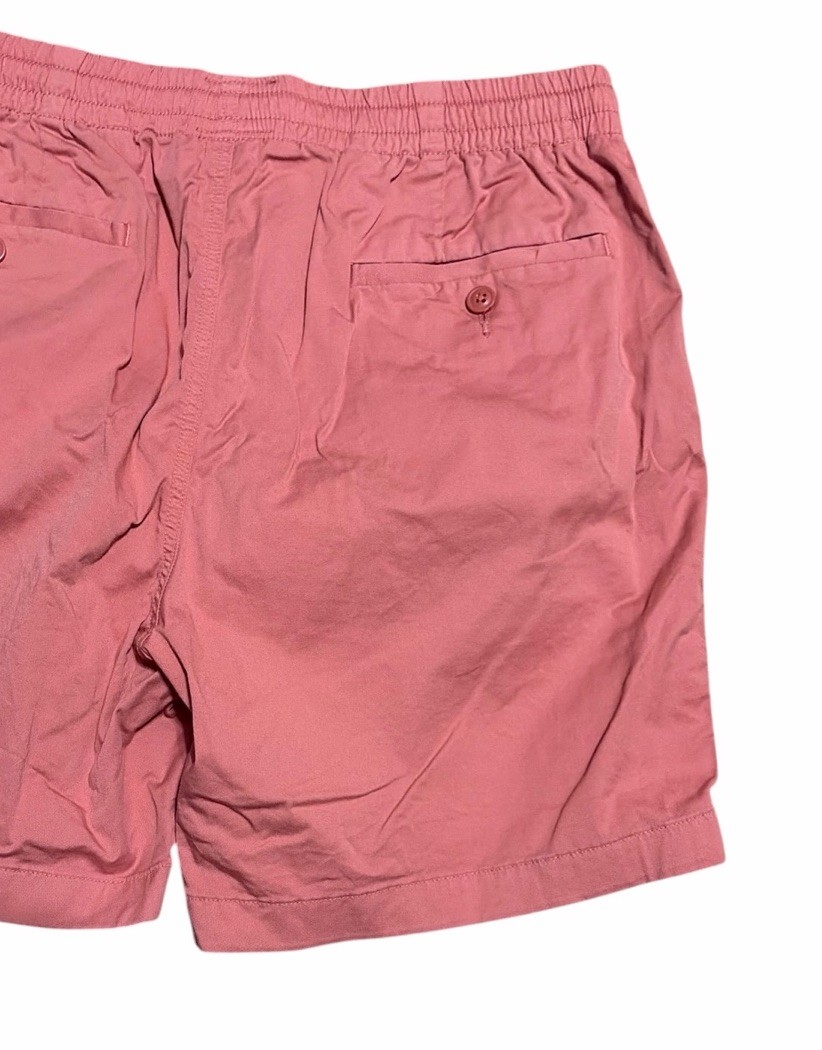 J.CREW Deck Shorts Men Size M Cotton Twill Salmon Pink Casual 6” Inseam Summer