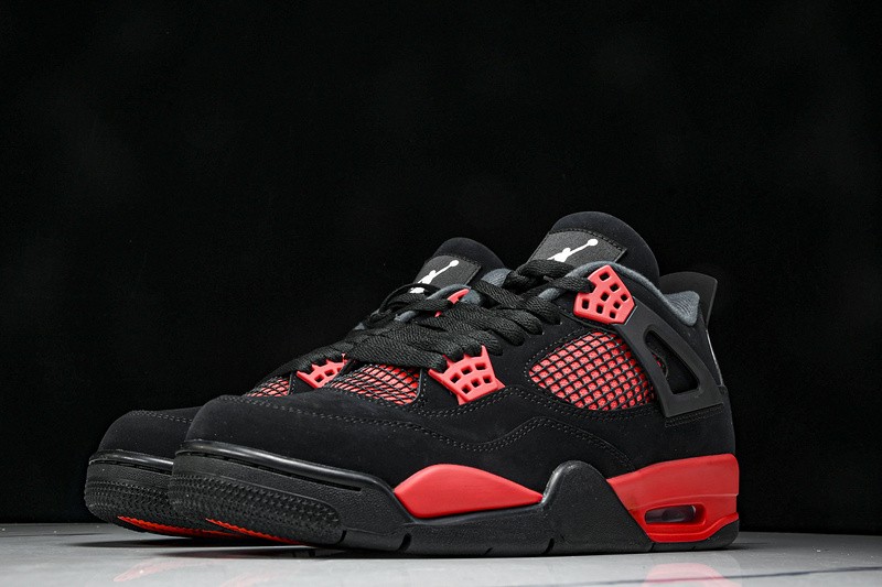 CT8527-016 AJ 4 Retro Red Thunder Black/Crimson Men’s Size 4-13