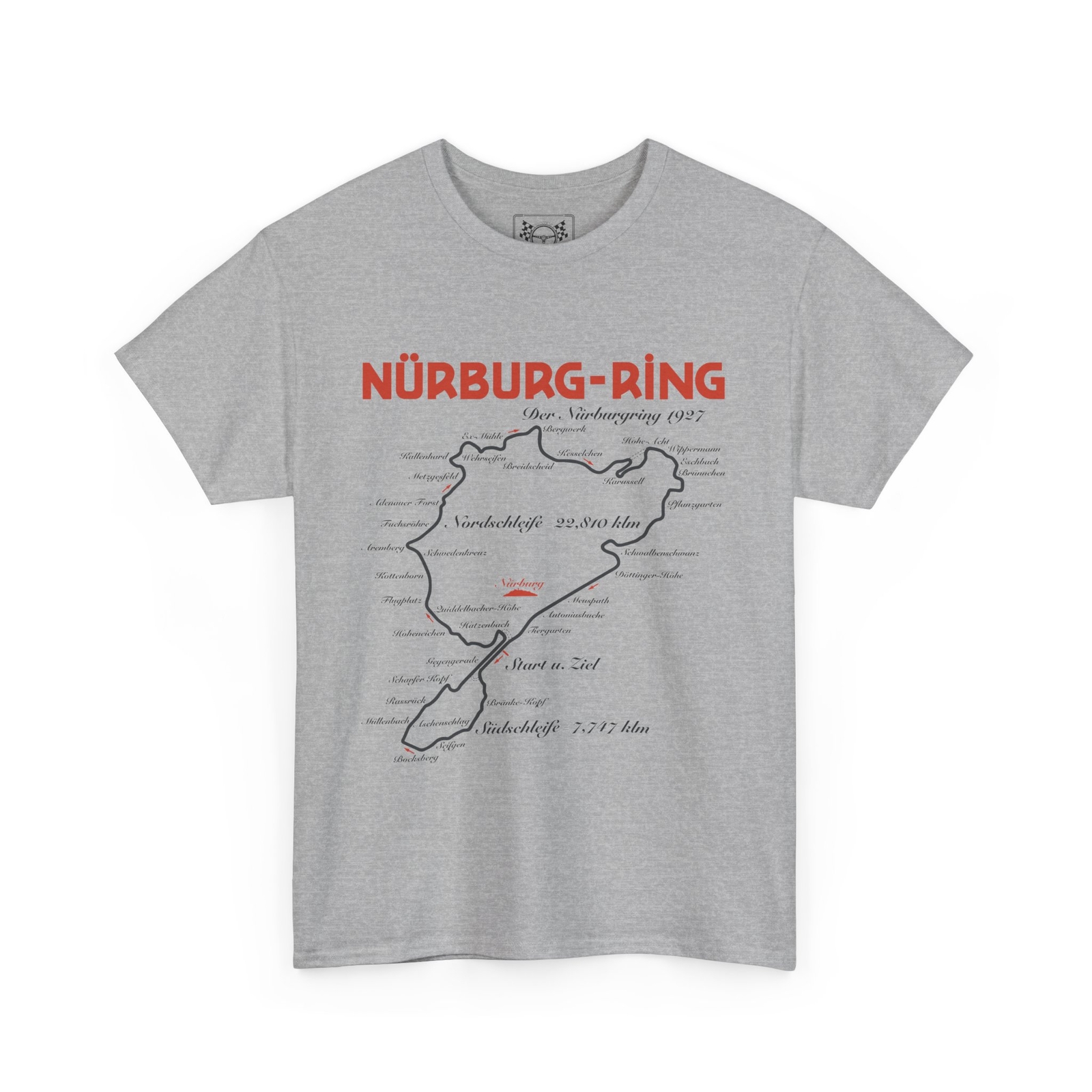 Nordschleife Nürburgring Racing History T-Shirt Green Hell Tee Race Car Fan Gift