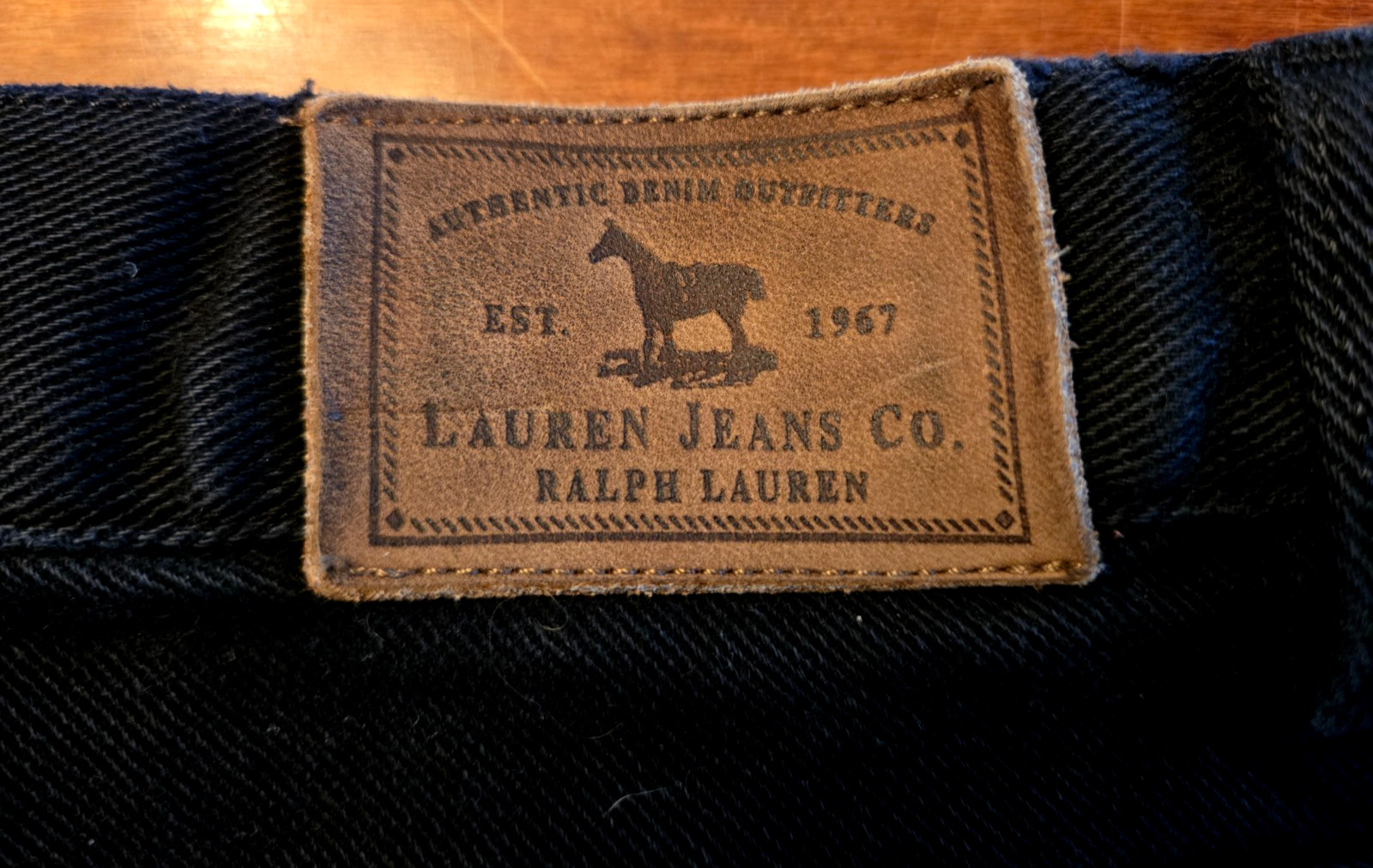 Lauren Jeans Co.Designer Women’s ( 10P) 5 Pocket Blk Jeans Classic Straight Leg