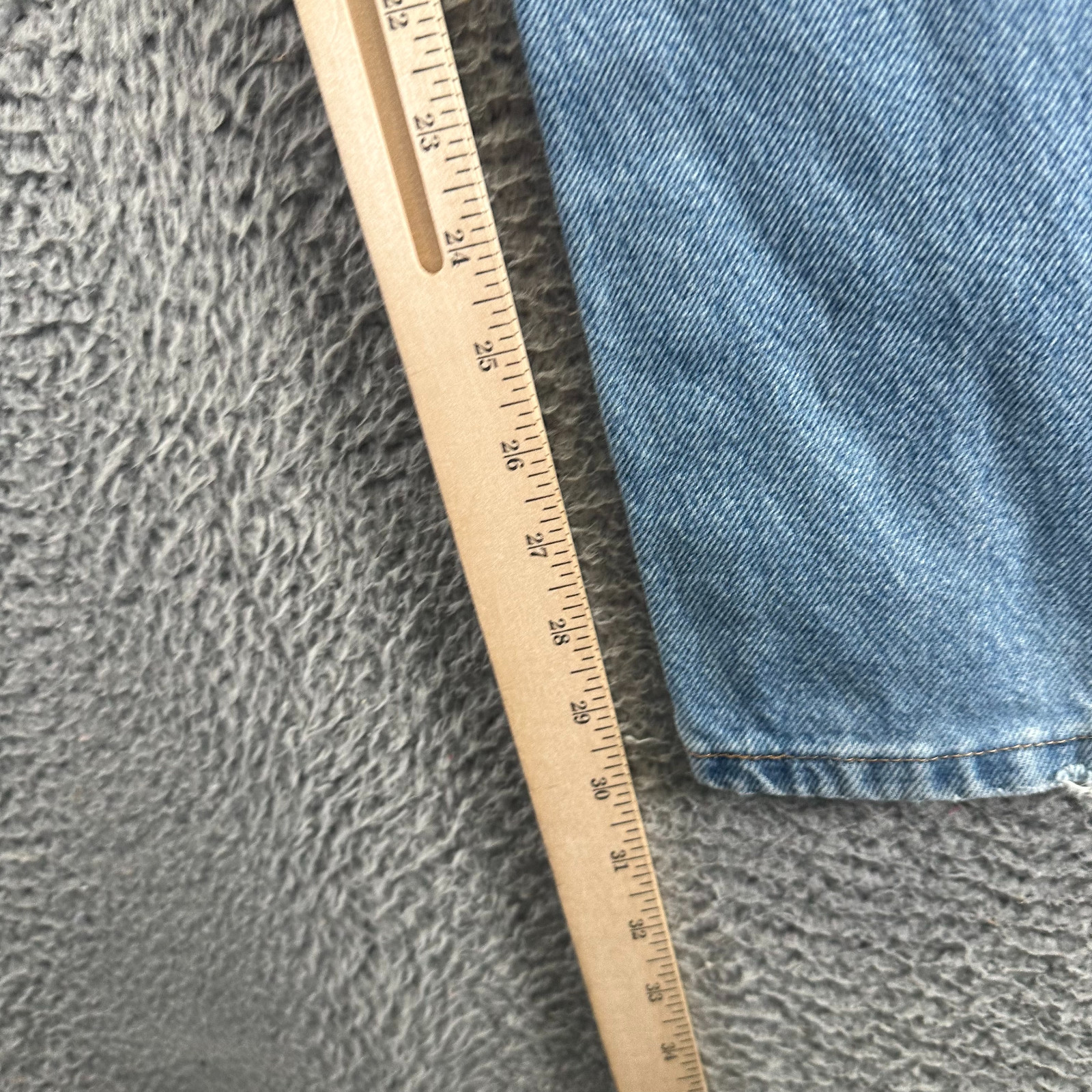 Rustler by Wrangler Jeans Mens 38×30 Blue Cotton Denim Straight Leg Workwear