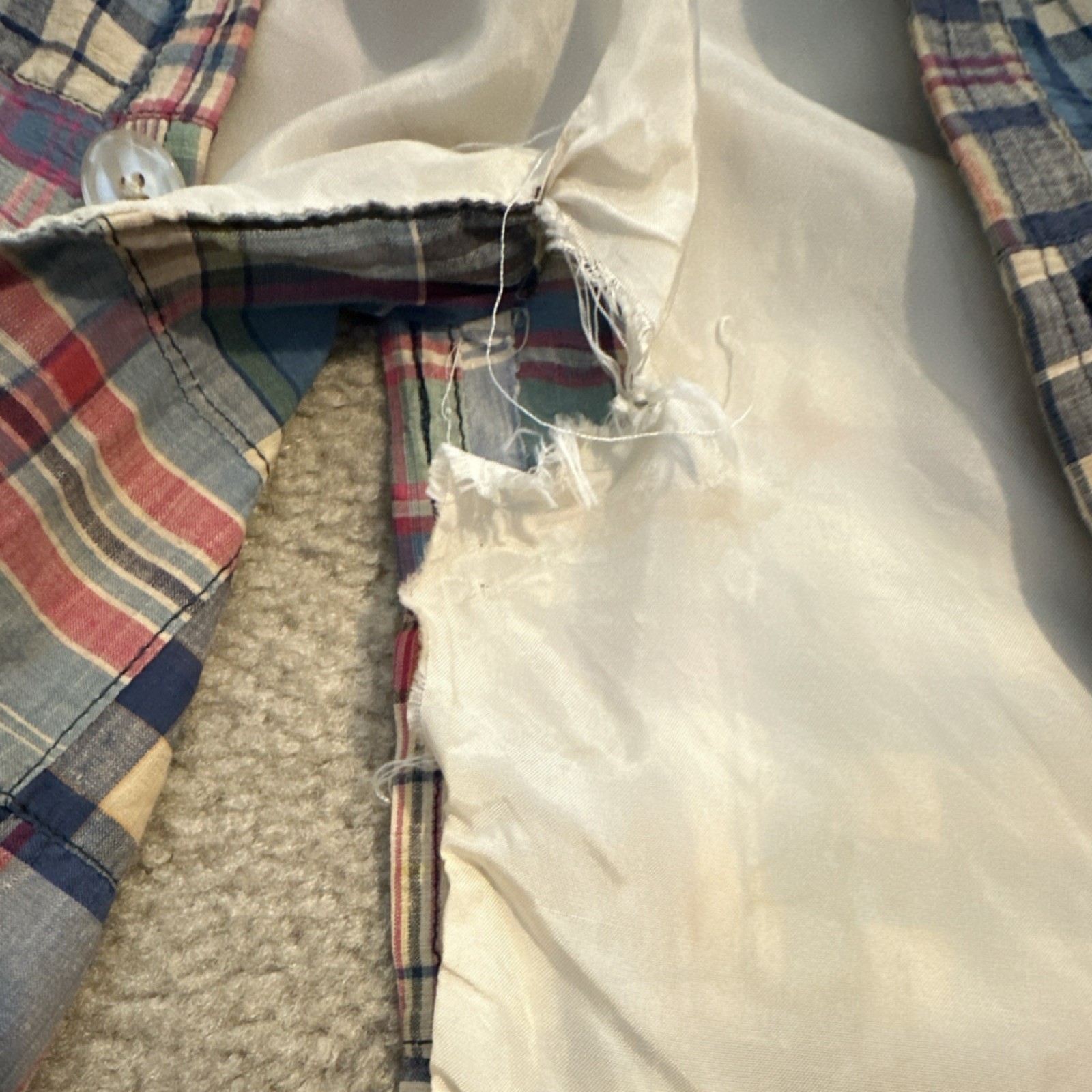 VTG Deansgate Madras Cotton Plaid Men’s Single-Breasted Blazer