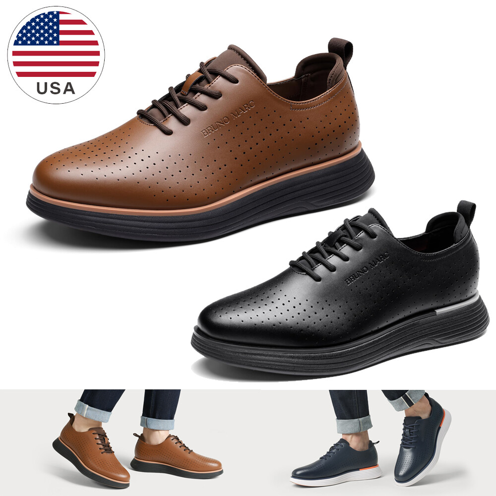 Men’s Casual Dress Oxfords Shoes Business Formal Derby Sneakers US Size 8-13