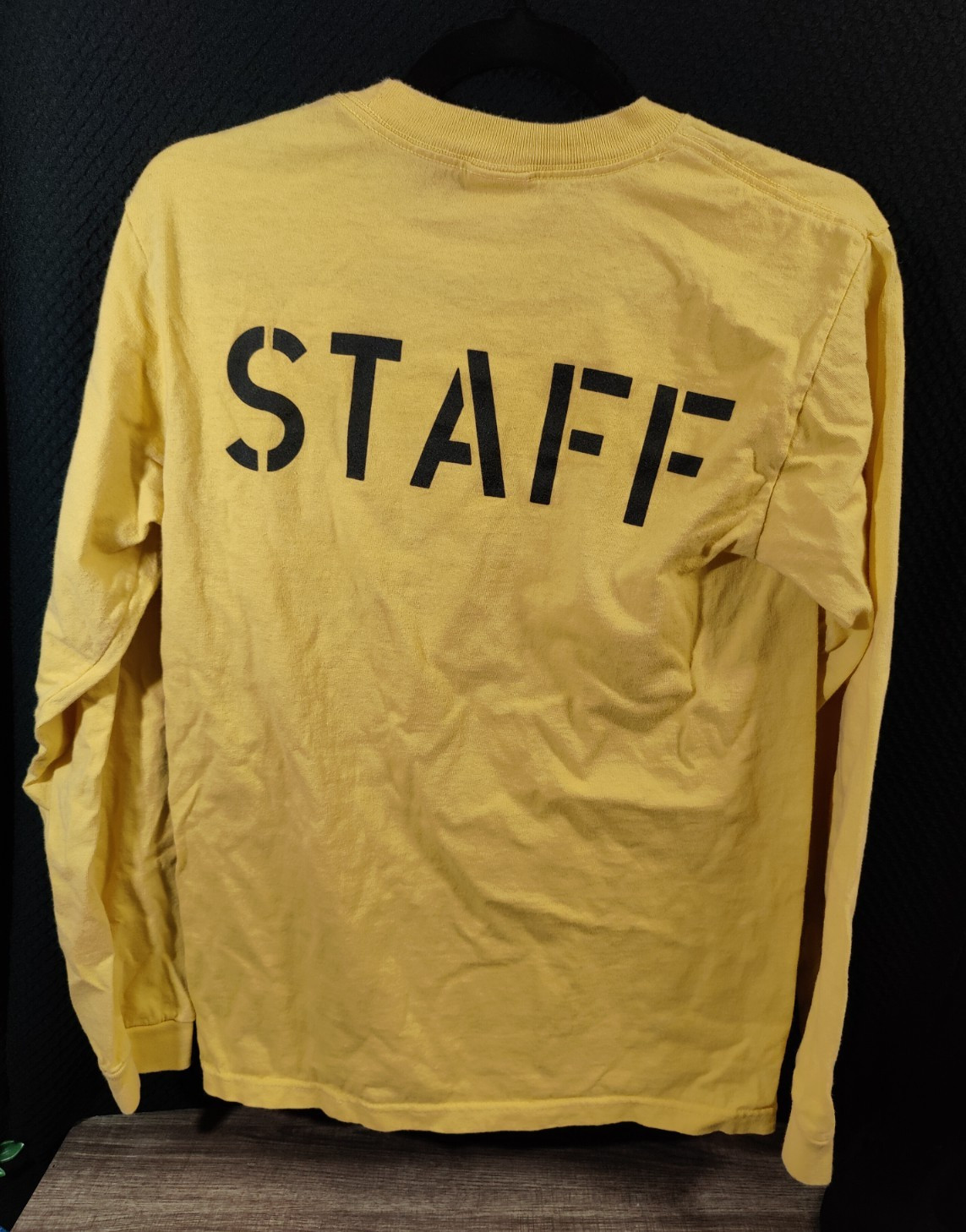 GameSpot After Hours Long Sleeve Shirt Yellow Anvil Small Rare Gamer Promo