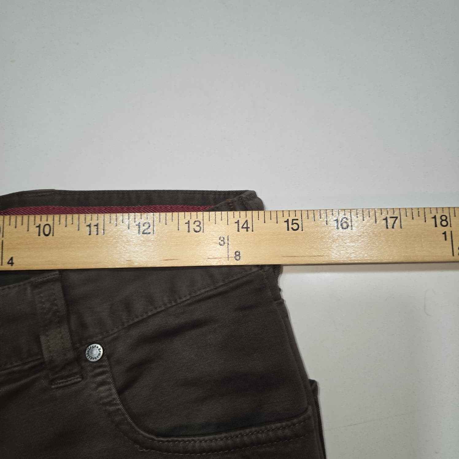 Ermenegildo Zegna Brown Straight Chino Pants Mens 32(28×27.5) Made in ITALY
