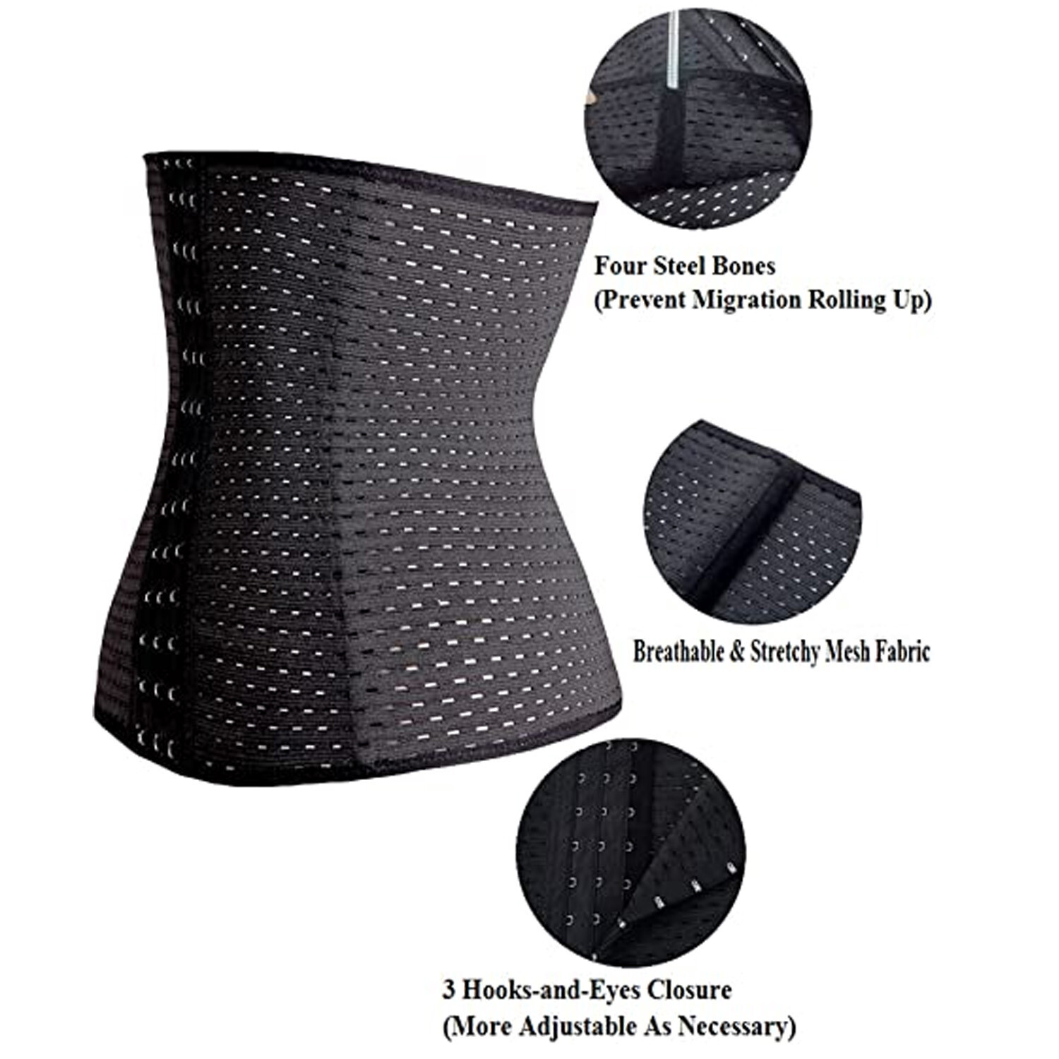 Corset Waist Trainer Training Shaper Body Shapewear Underbust Cincher Belly Belt