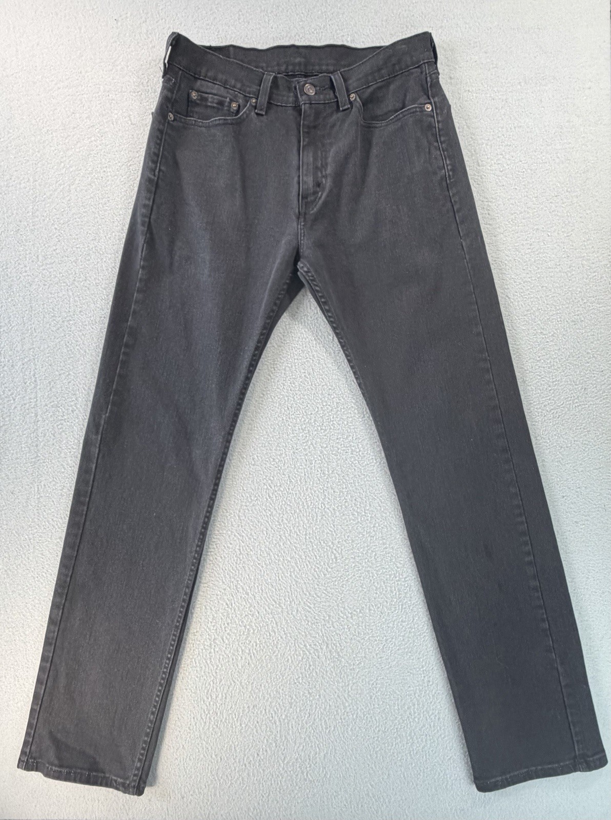 Levi’s 505 Regular Fit Jeans Men’s 30×32 Black Stretch Denim Straight Leg Pants