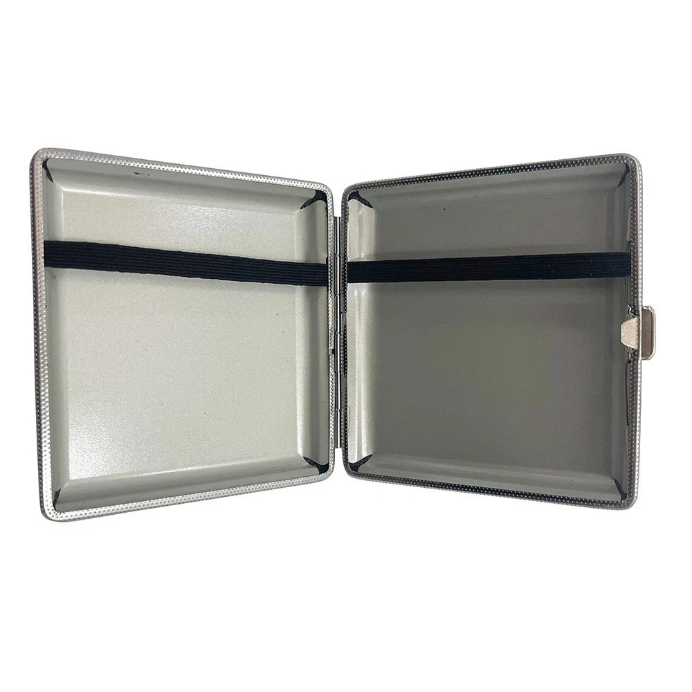 REICHSTAG EAGLE Cigarette Case – Leather Stainless Steel – Third Reich Emblem