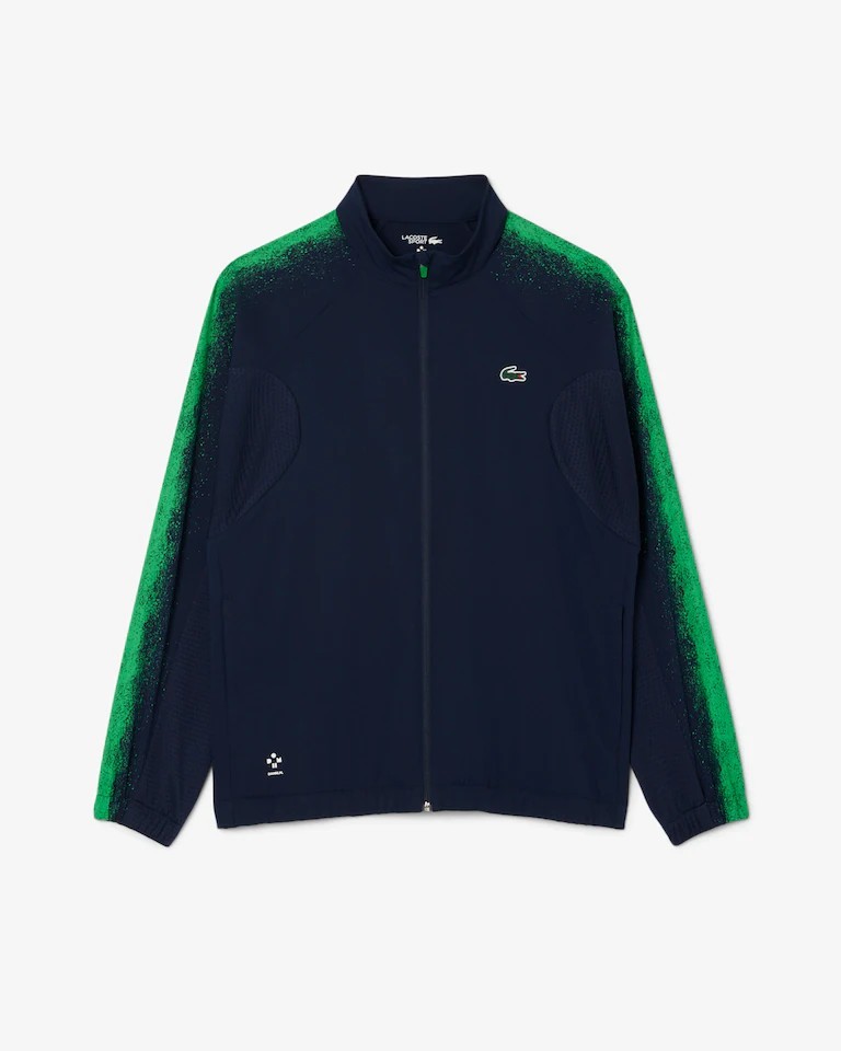 Lacoste x Daniil Medvedev Blue & Green Clay Court Graphic Tracksuit Size Medium