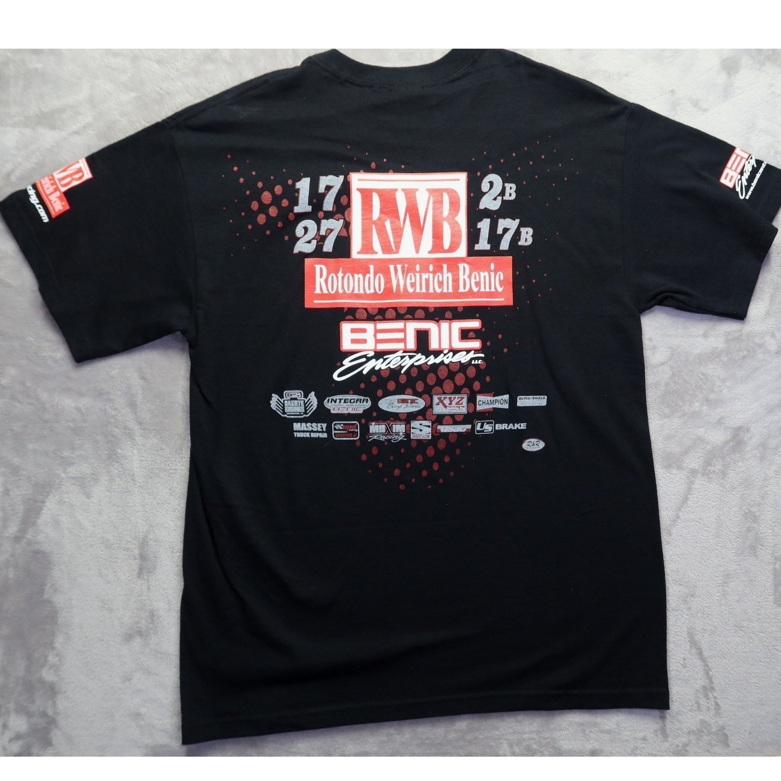 RWB RW Motorsports Racing Rotondo Weirich Benic T Shirt M USAC Extreme Outlaw