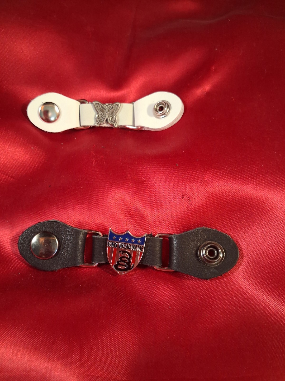Leather Snap Vest Extender 4 3/4″ You Pick the Center, Sold Separately