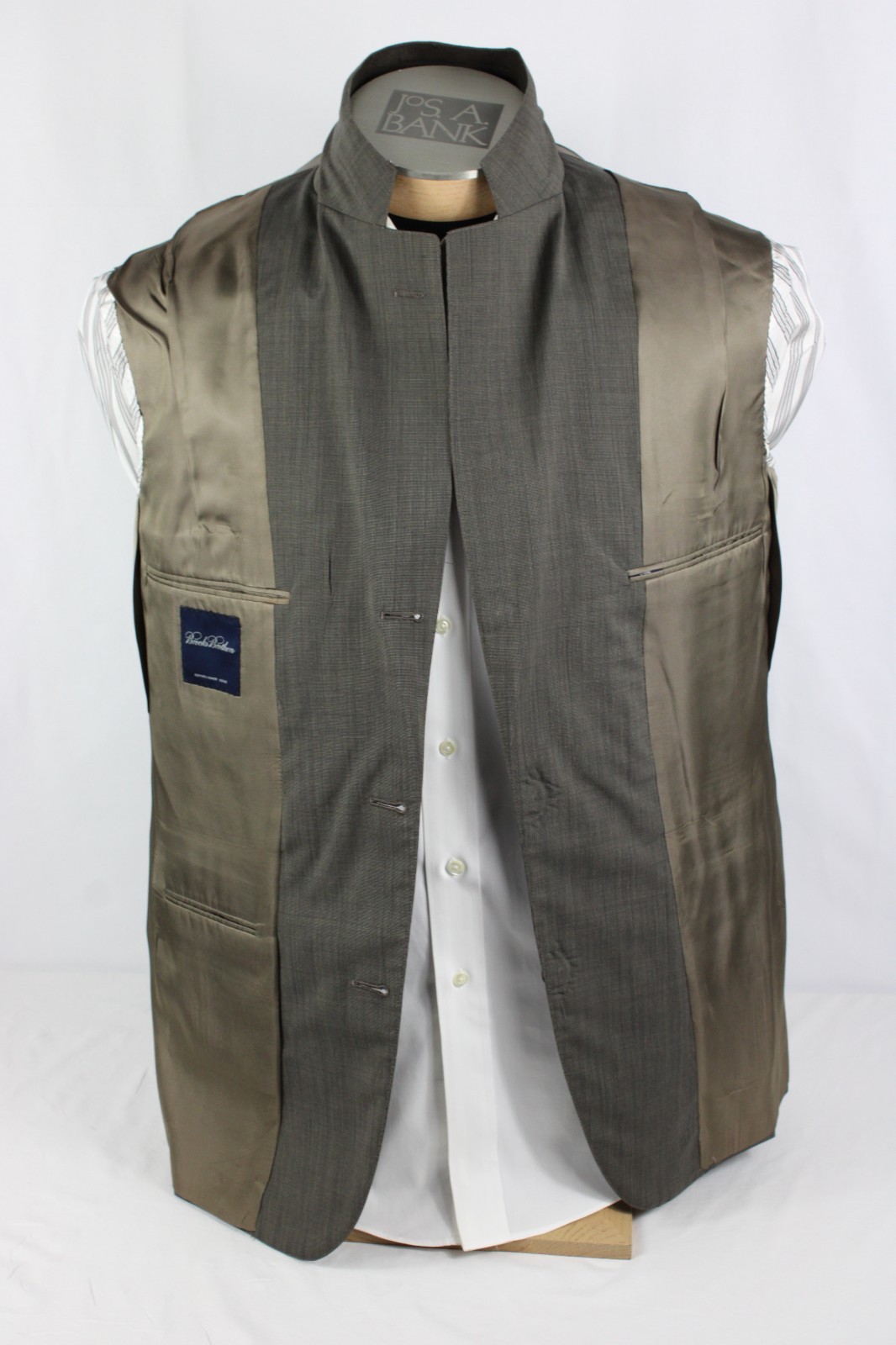 Brooks Brothers Mens Suit 40R Brown 2 Piece 3 Roll 2 33×28 Flat Front Classic