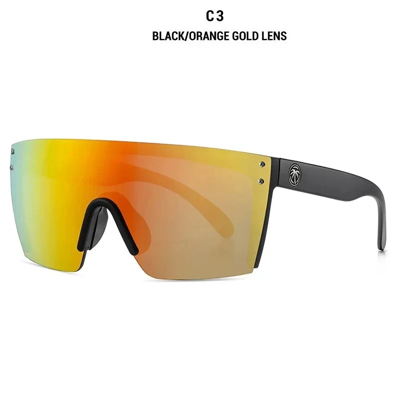 New High Quality Luxury Heat Wave Brand Sunglasses Square Conjoined Lens sportin