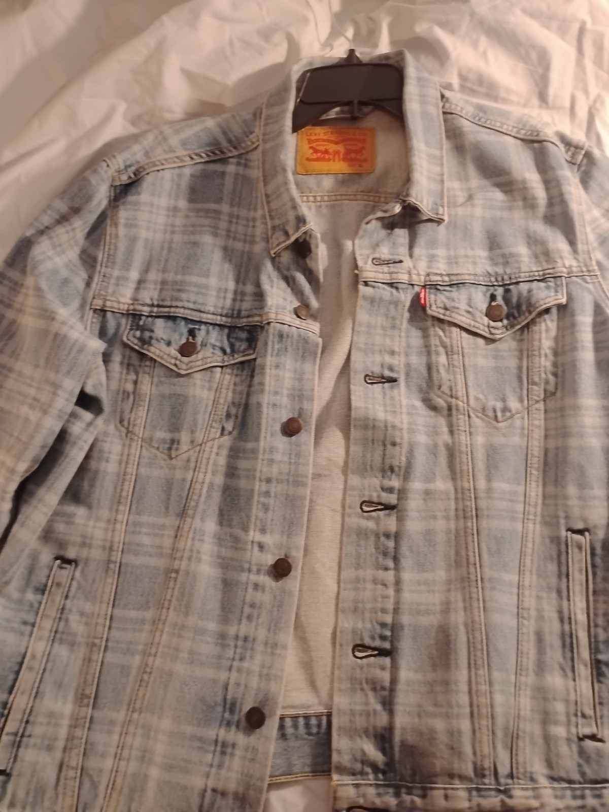 Rare Vintage Levi’s Strauss JAIME BALMES #8 OFICINA 502 Denim Jacket XL