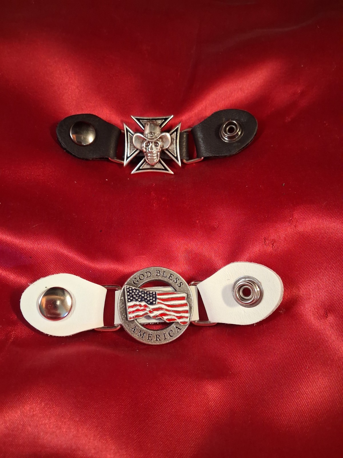 Leather Snap Vest Extender 4 3/4″ You Pick the Center, Sold Separately