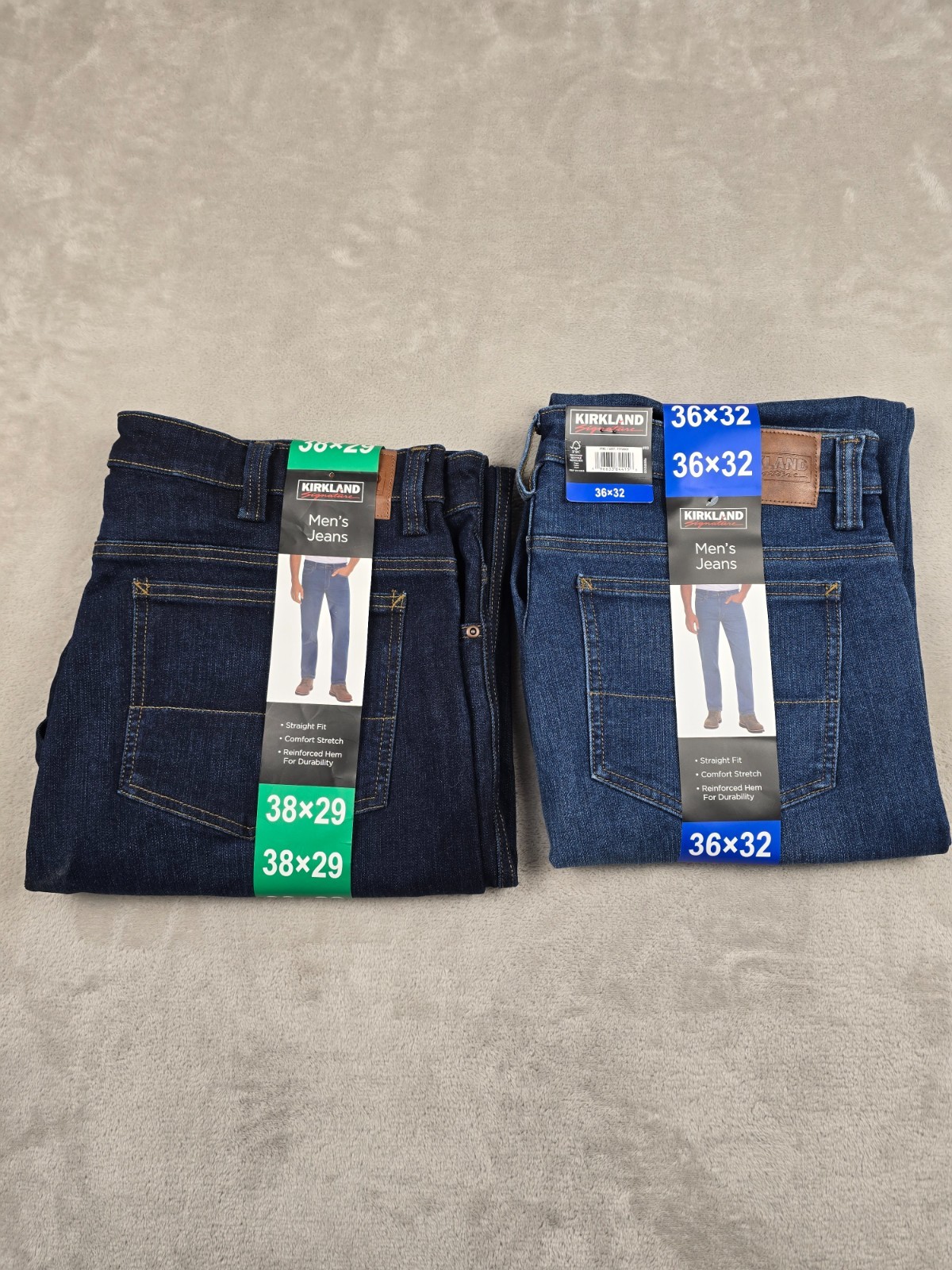 Kirkland Signature Jeans Mens Straight Fit Comfort Stretch Pick Size Color