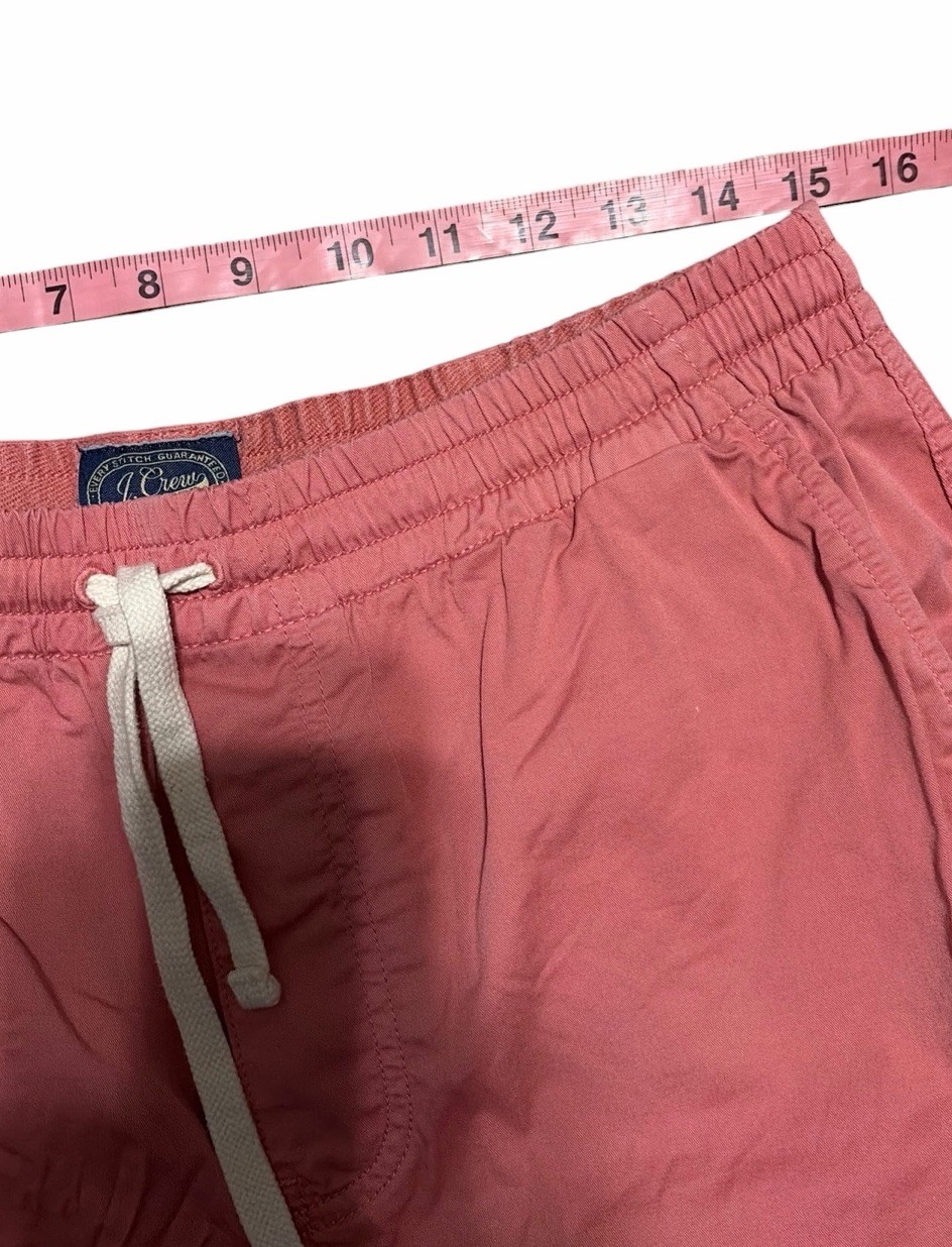 J.CREW Deck Shorts Men Size M Cotton Twill Salmon Pink Casual 6” Inseam Summer