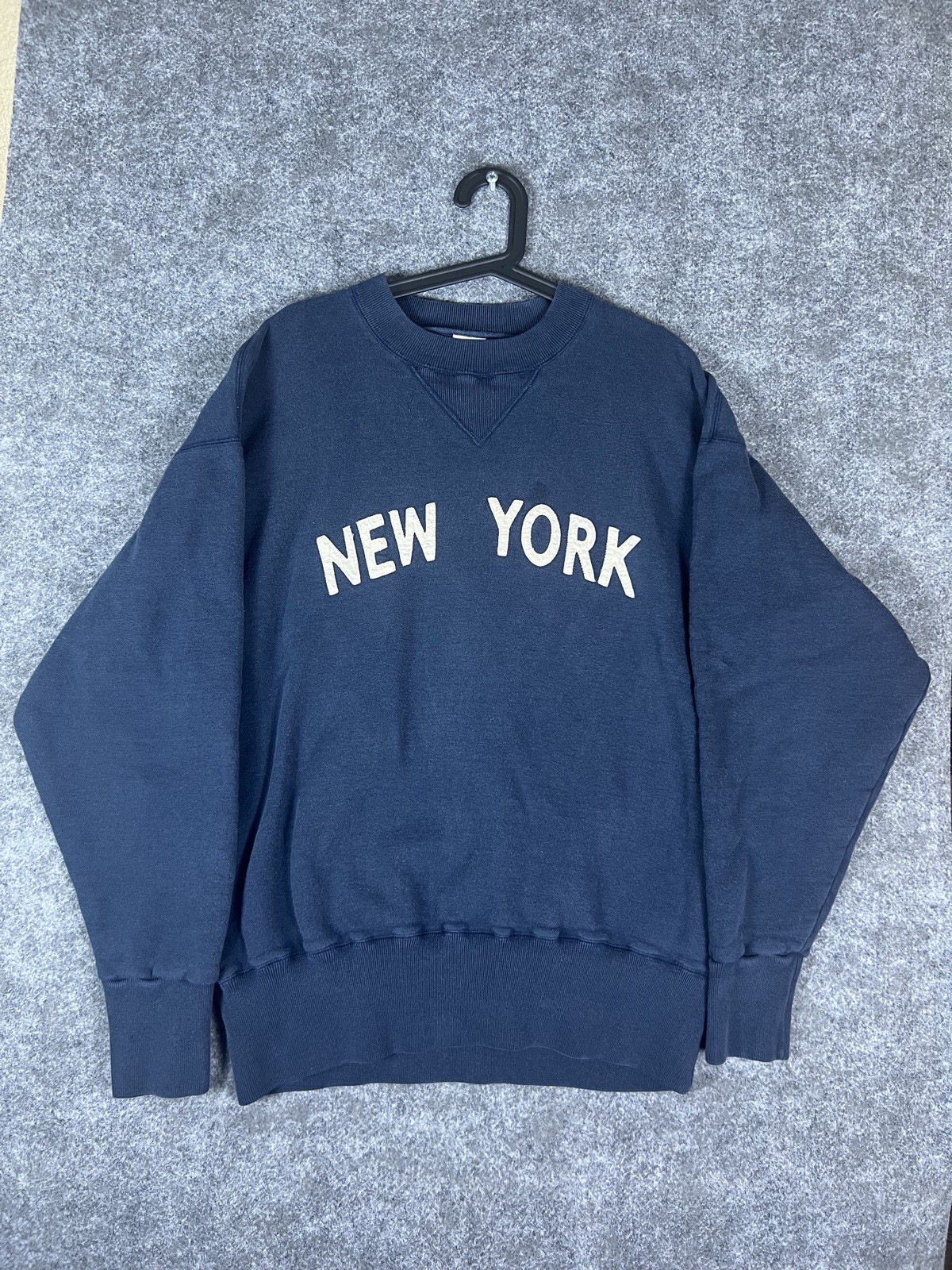 Vintage 90’s Blue Marlin New York Sweatshirt Adult Large Blue Embroidered