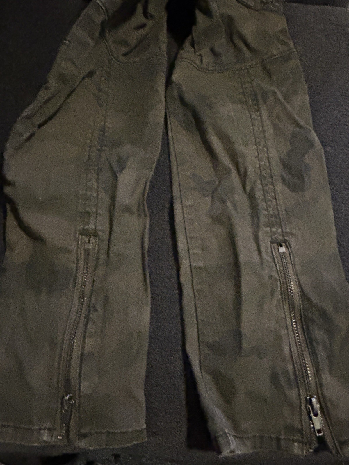 pacsun los angeles skinny cargo pants camo military zip ankle 30×30