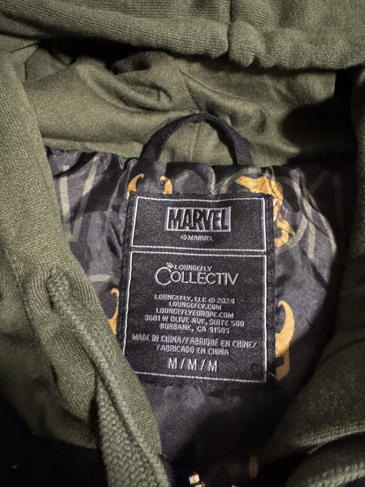 NEW Loungefly Collectiv Marvel Loki Bomber Hooded Jacket Set Size M