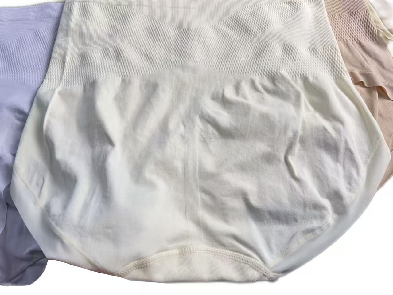 6pcs Plus Size Nylon High-Waisted Tummy Control Panties for Women 155-240 LB