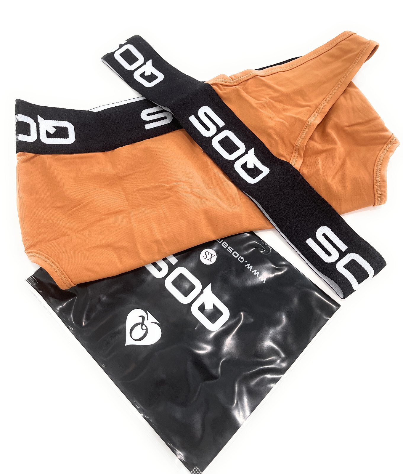 QOS Branded Queen Of Spades Brazilian Sport Bralette Bikini Set Hotwife TAN