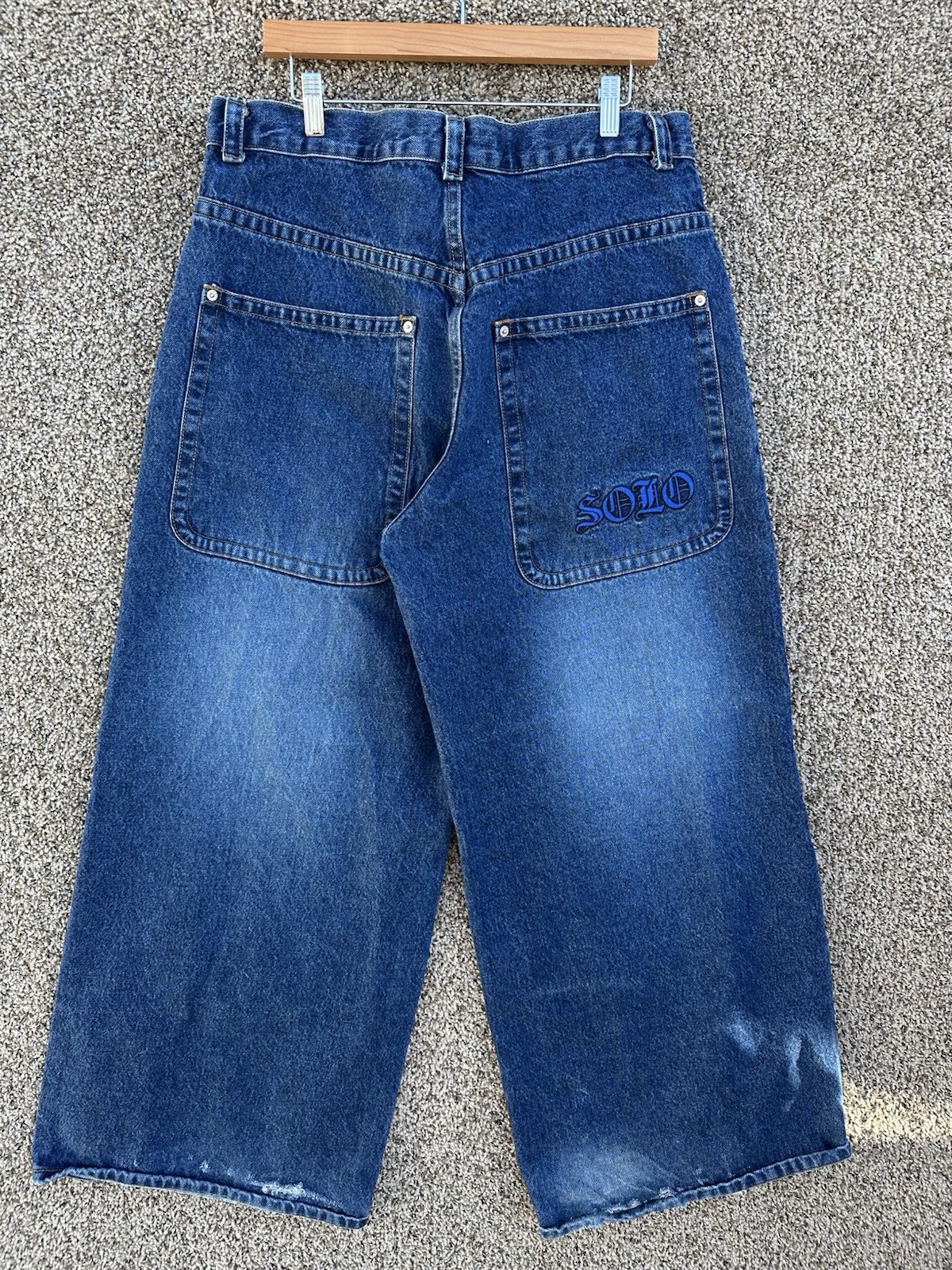 Vintage SOLO Super Wide Leg Baggy Skater Jeans 36×30