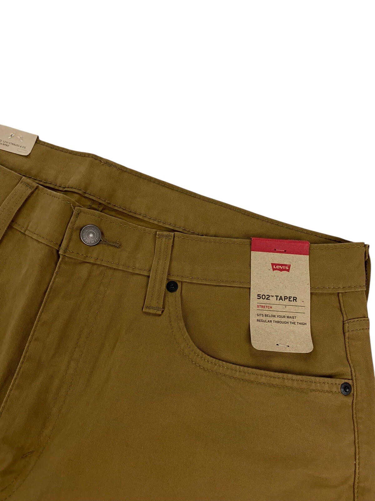 NEW Levi’s Strauss 502 Taper Soft Stretch Regular Caraway Twill Brown Pants