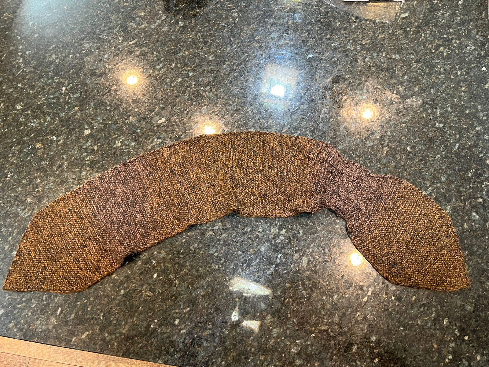 Caamano Alpaca Knit Scarf – Hand Finished – Brown NWT