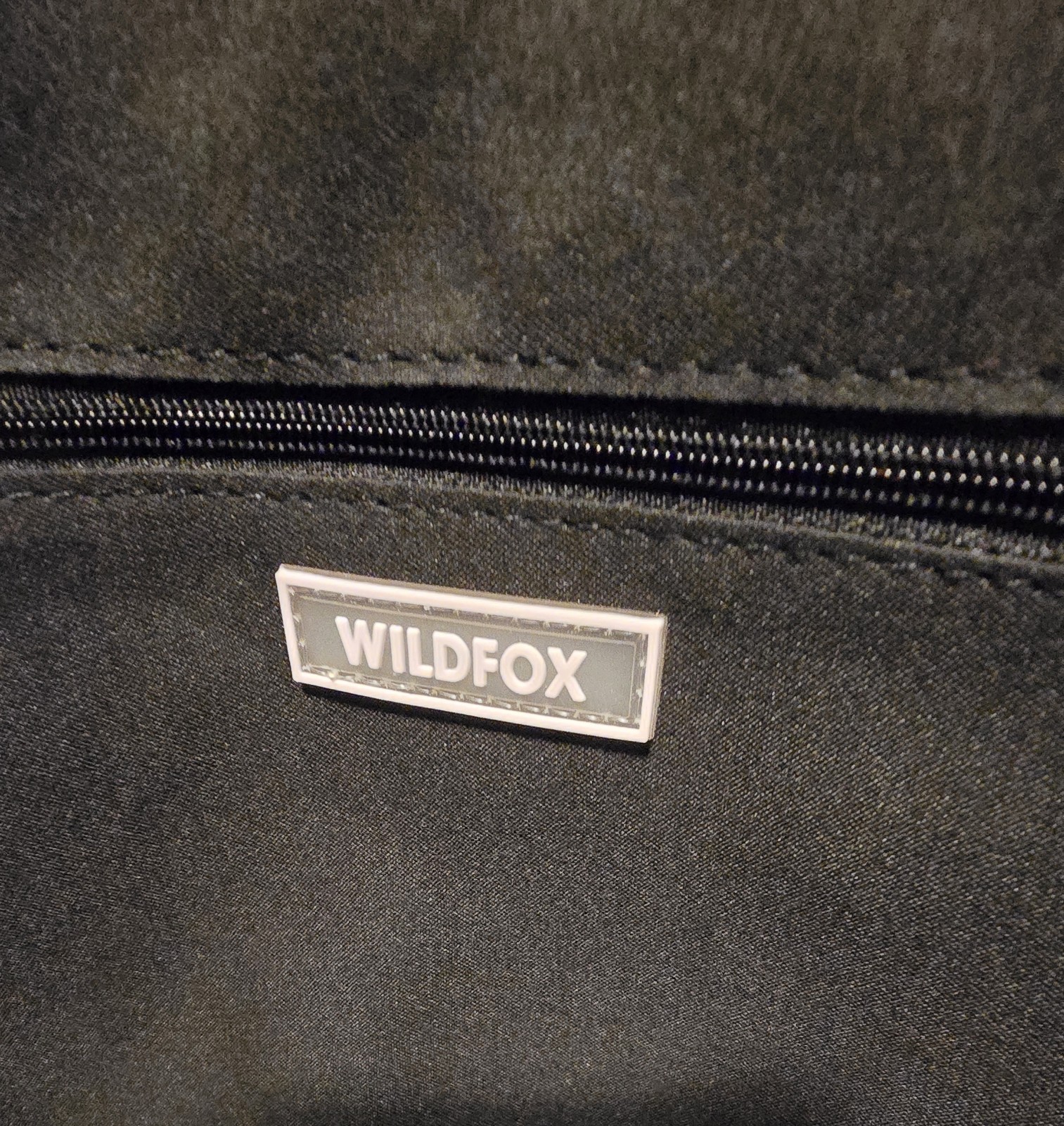 WILDFOX Black Quilted Large Tote Bag Logo Strap Zip