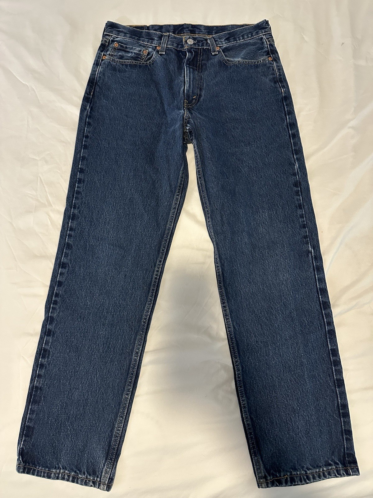 Levi’s Men’s Blue Denim Jeans 550 Relaxed Fit 32×32 Tapered Mid Rise Medium Wash