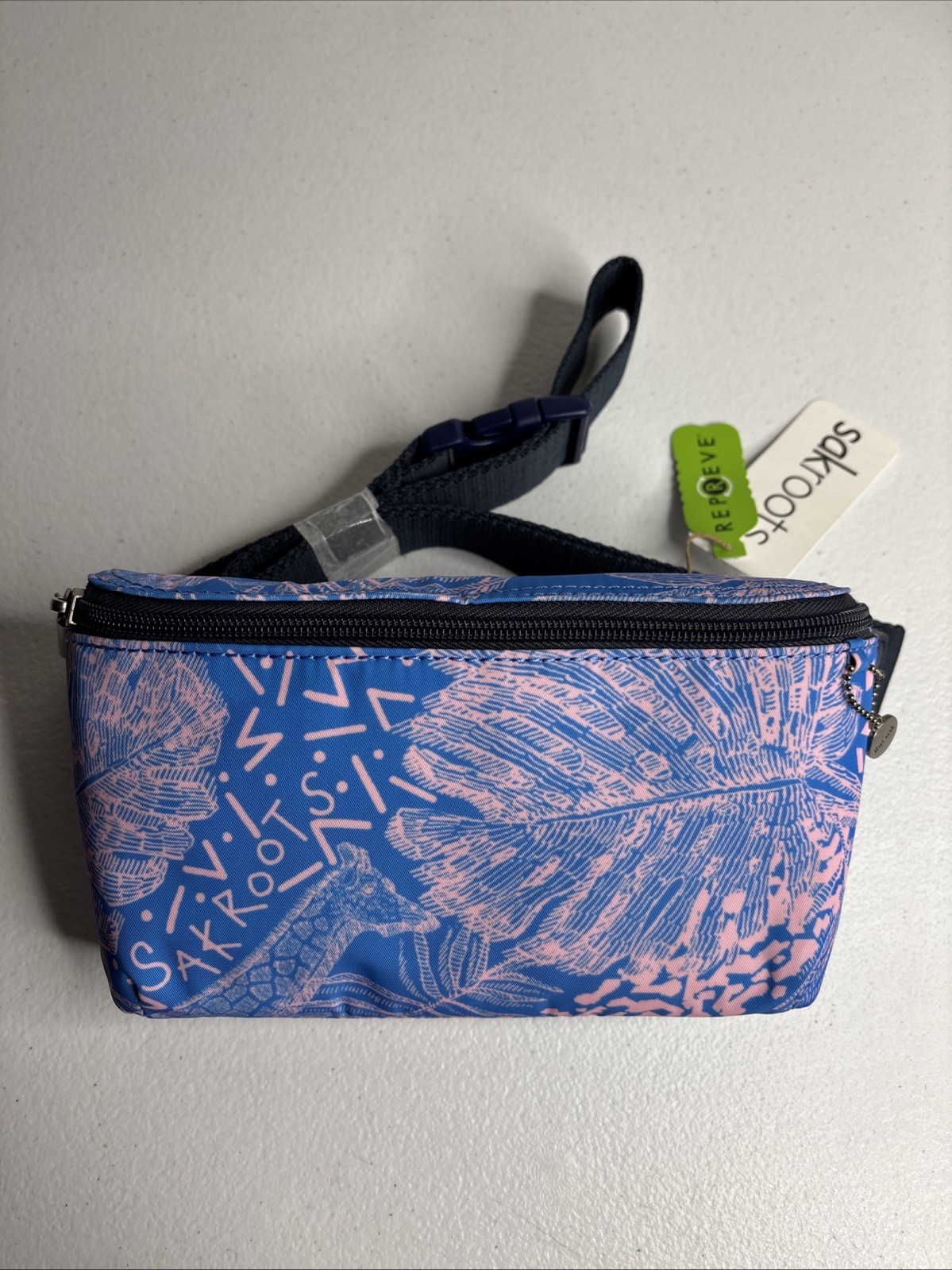 Caraway Small Belt Bag Style 109852 Bubblegum Wildlife Blue Pink NWT