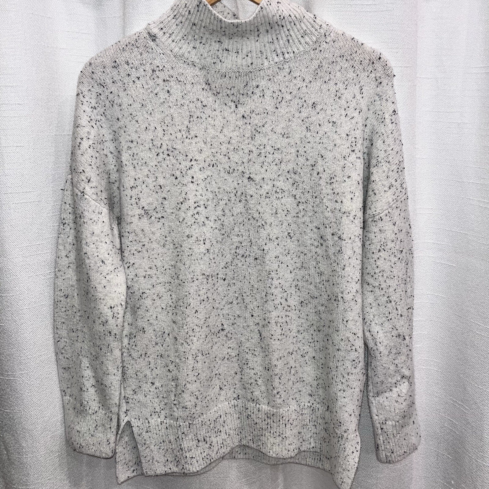 Abercrombie & Fitch Women’s Gray Knit Mock Neck Pullover Sweater Small Preppy