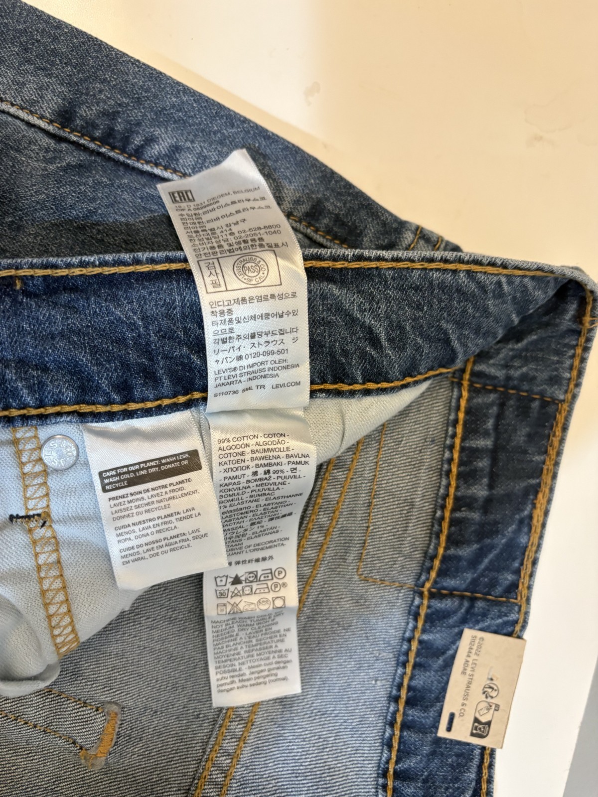 NWT-Levi’s Men’s 505 Regular Fremont Drop-Shot 34W x 30L