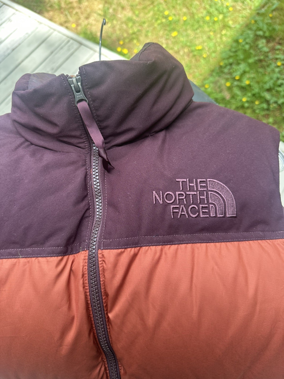 The North Face 600 Down Vest Men’s Orange 1996 Nuptse Retro Puffer Size Small