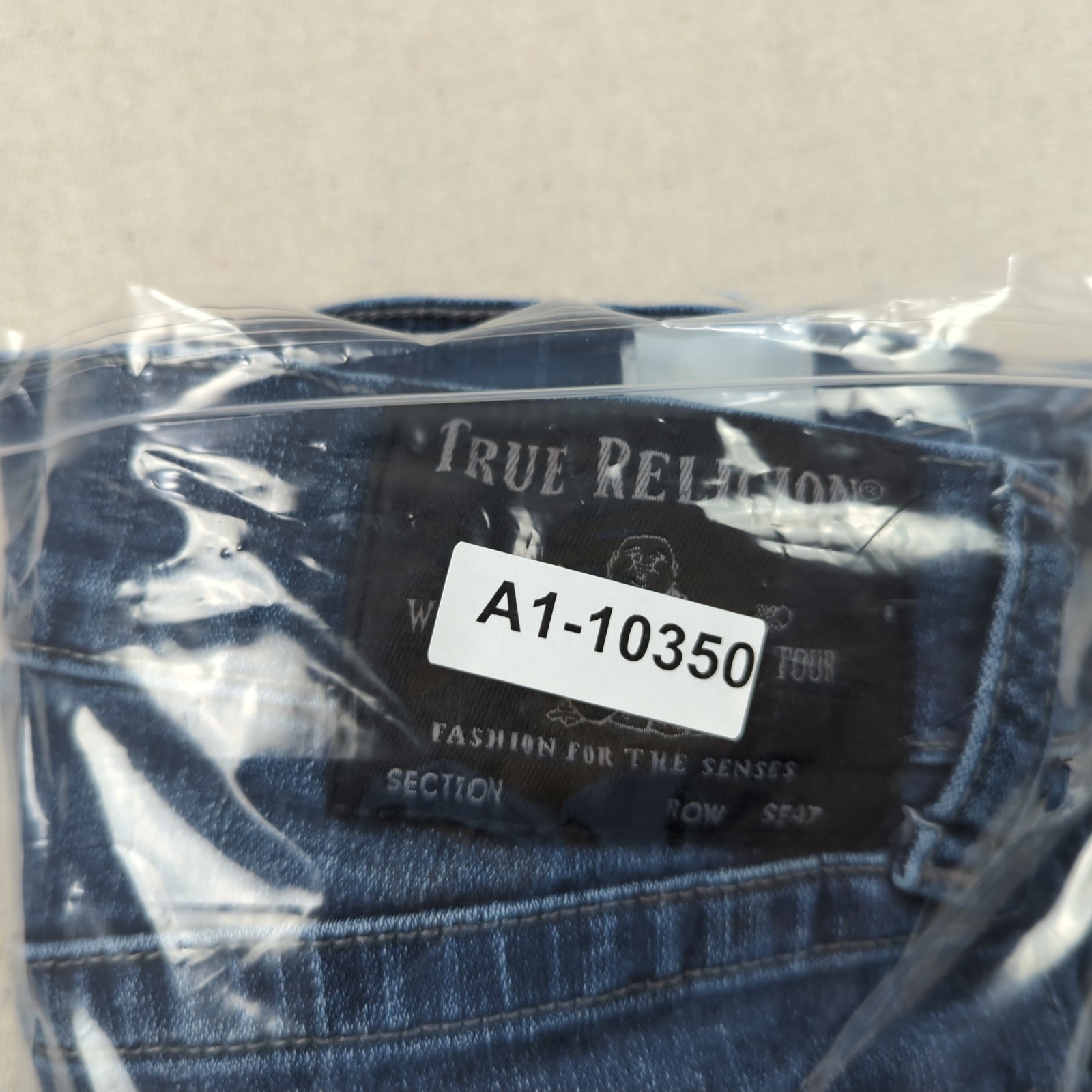 True Religion Jeans Mens 33×31 Blue Rocco Relaxed Skinny Stretch Casual Preppy