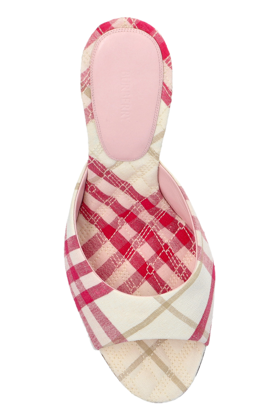 BURBERRY Mews Pink Mules New And Authentic