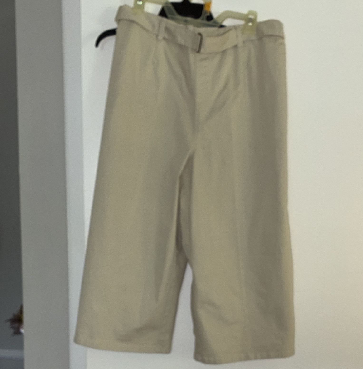 Woman Cotton Blend Elastic Buckle Closure Ankle Length L inner seam 20”